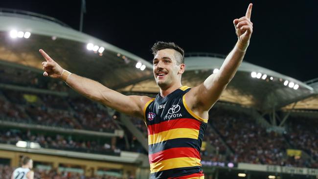 Adelaide says it has earned the right to wear its traditional strip in the Grand Final. Picture: Michael Klein