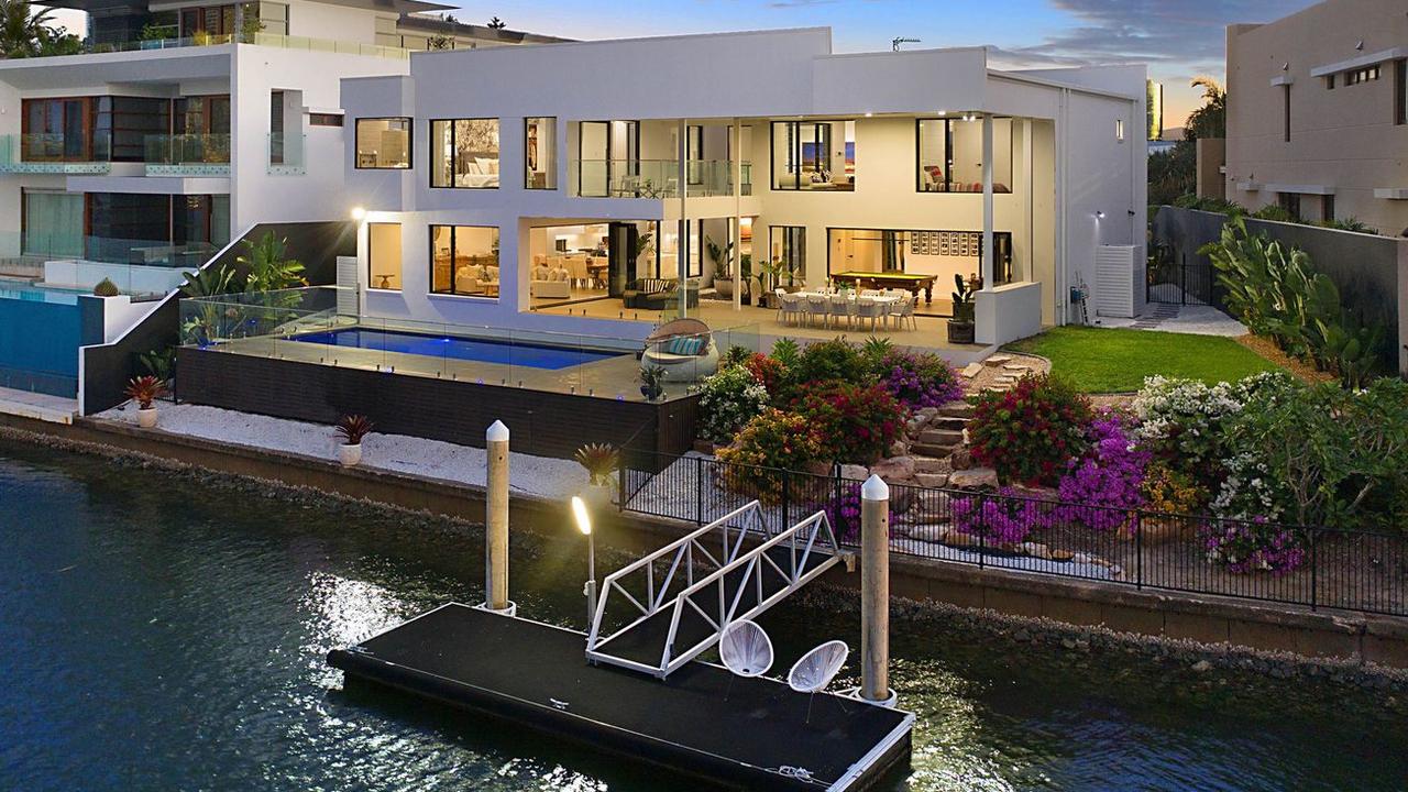 The Surfers Paradise mansion which has been put up for sale by Nicole Bricknell.