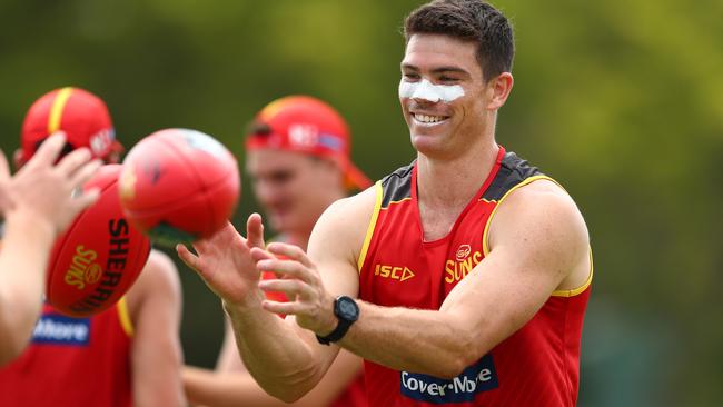 Sam Collins at Gold Coast training.