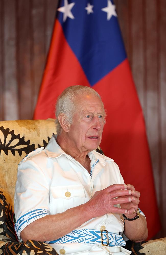 Charles wore traditional attire for the occasion. Picture: Getty Images