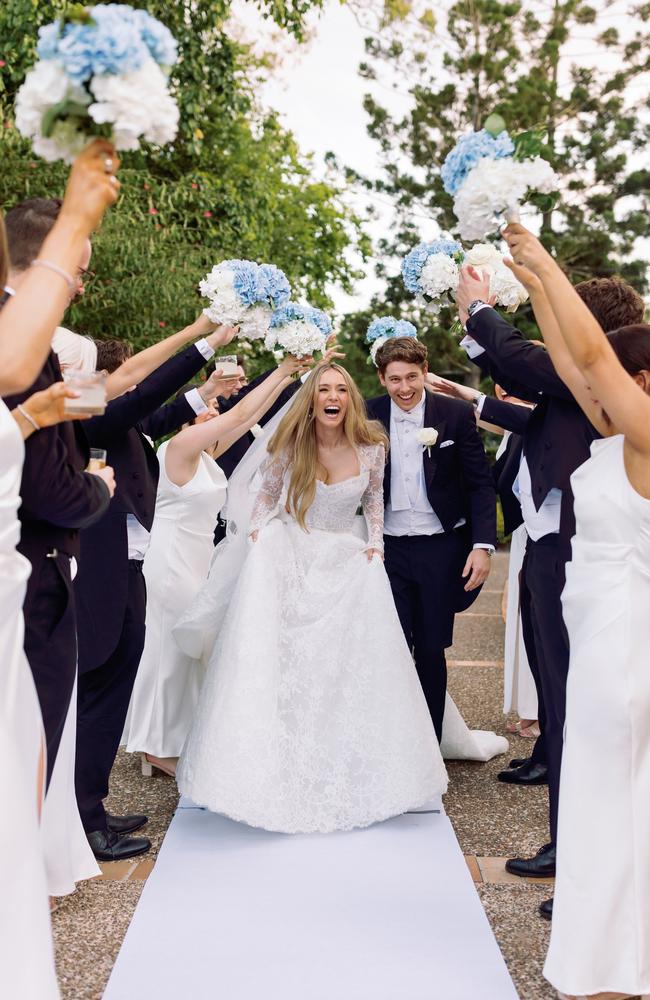 The wedding of Billie Bridger and Angus Higgins. Picture: Cassandra Ladru