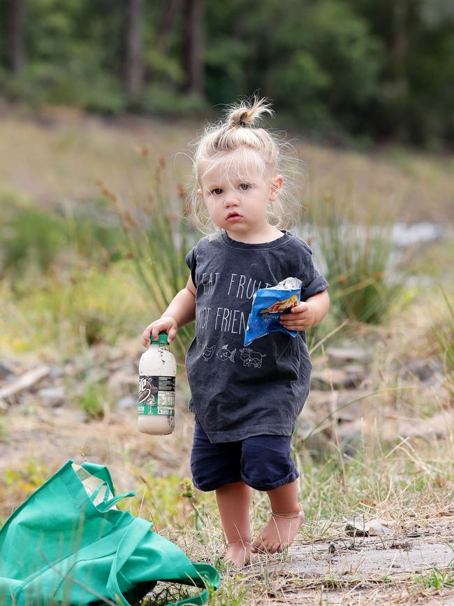 Hunter helps clean up Bayswater. 