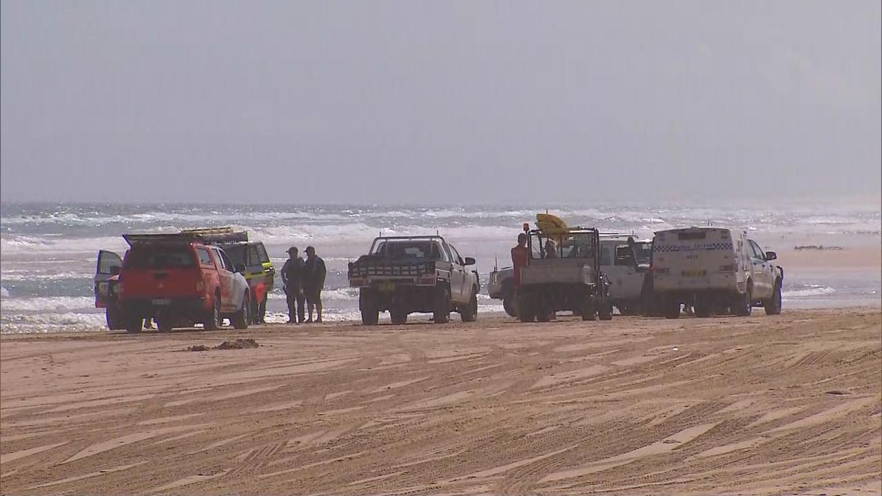 Another man died at Stockton Beach, NSW on December 27. Picture: Channel 9.