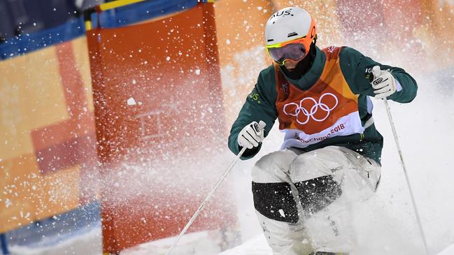 Matt Graham competing for his silver medal at the last Winter Olympics.