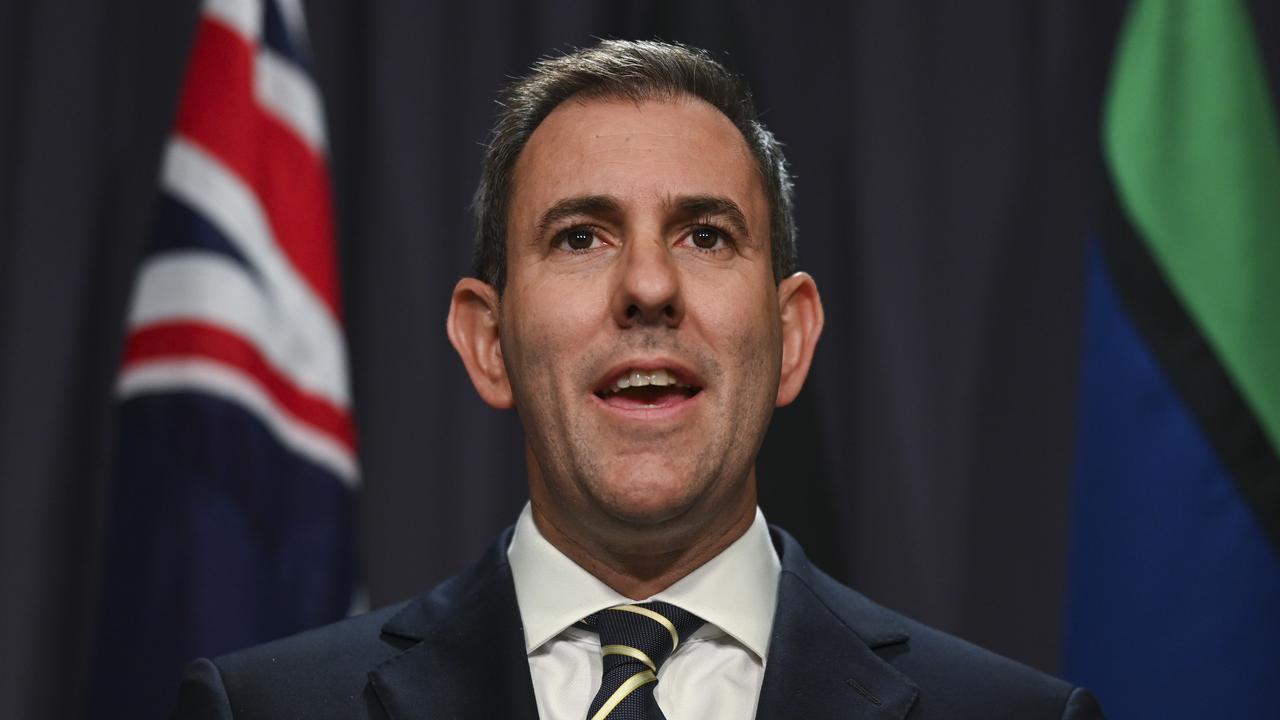 Treasurer Jim Chalmers says Australians are better off than they would have been with the Coalition government. Picture: NCA NewsWire / Martin Ollman