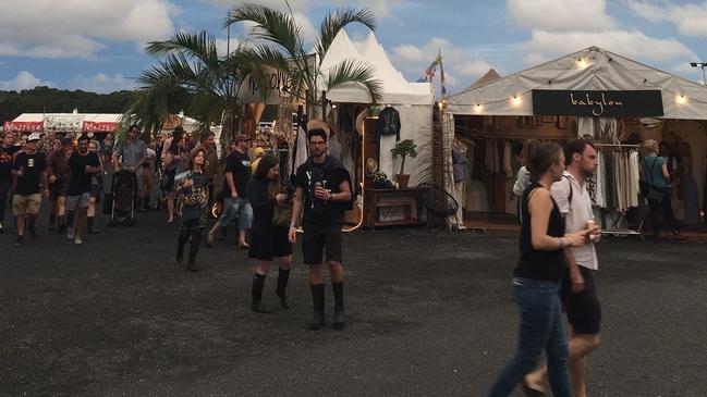 Sunday offered no storm activity but gumboots were still mandatory apparel at Bluesfest 2016.