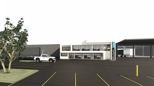 Concept plans for a new transport depot proposed for 280 Jubilee Highway West, Suttontown, Mount Gambier. Picture: Designs by Solly.