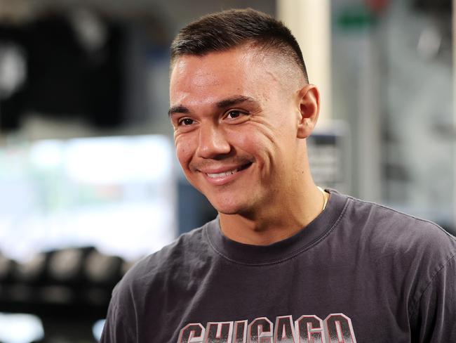 Tim Tszyu pictured at Corporate Box Gym in Lutwyche, Brisbane 25th of February 2022.  Nikita will make his professional boxing debut next week with big brother Tim set to be in his corner.   (Image/Josh Woning)