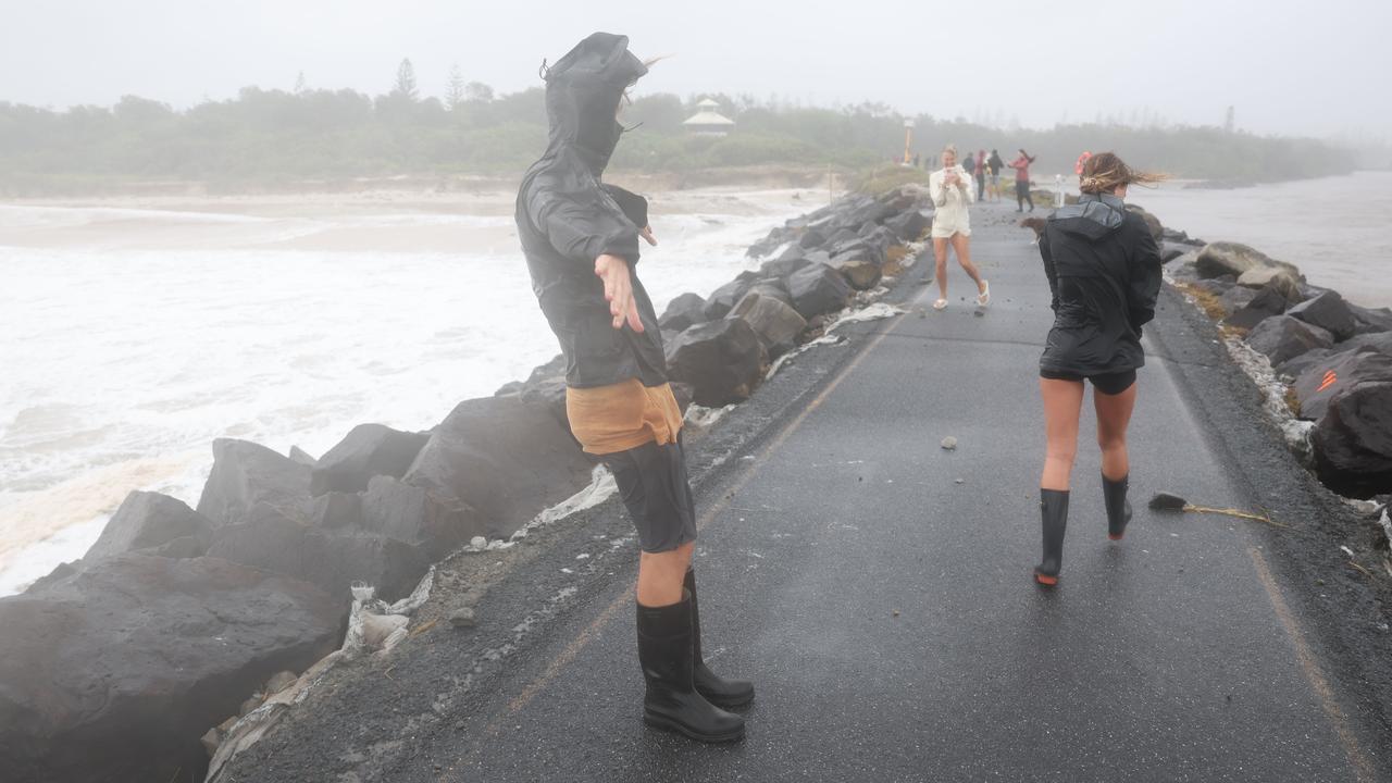 Cyclone Alfred in pictures: NSW battered as Alf stalks coast