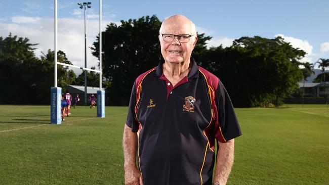 Lionel Williamson watched his grandson Lindsay help Queensland to a State of Origin series win. Picture: Brendan Radke