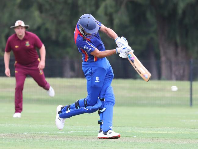 PENRITH PRESS/Sydney Shires Cricket, Ron Routley Oval, Concord.  First-grade game of cricket in the Sydney Shires Tournament, Burwood Briars vs Epping. (IMAGE / Angelo Velardo)