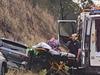 Emergency services rescue woman trapped in vehicle on busy Central Qld road