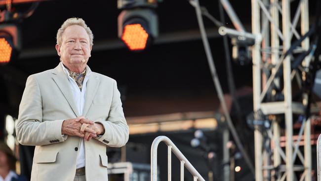 Andrew Forrest marked the 20th anniversary of his iron ore giant Fortescue with an extravagant celebration in the middle of the Pilbara. Picture: SoCo Studios