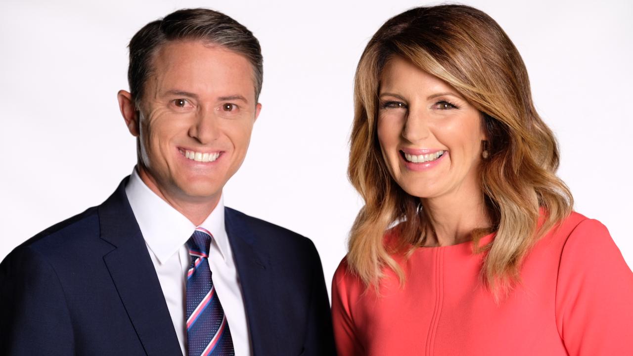 Max Futcher and Sharyn Ghidella for Seven News Brisbane. Picture: Supplied.