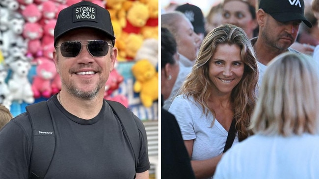 Hollywood stars Matt Damon and Elsa Pataky at the Brisbane Ekka.