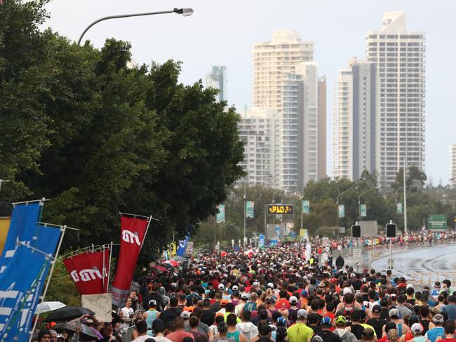 Competitors in the Gold Coast Marathon.Photograph : Jason O'Brien