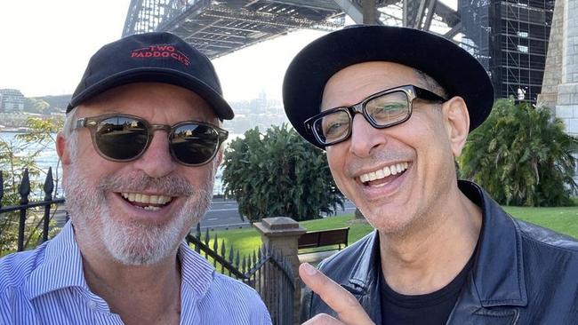 Jurassic Park co-stars Sam Neill and Jeff Goldblum spotted in Sydney. Picture: Instagram