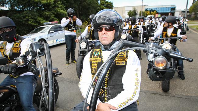 The Comanchero Motorcycle Club on their annual ride 2012.