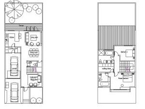 A drawing of a dwelling for the proposed residential subdivision on Boondah Rd, Warriewood. Picture: Buchan Group