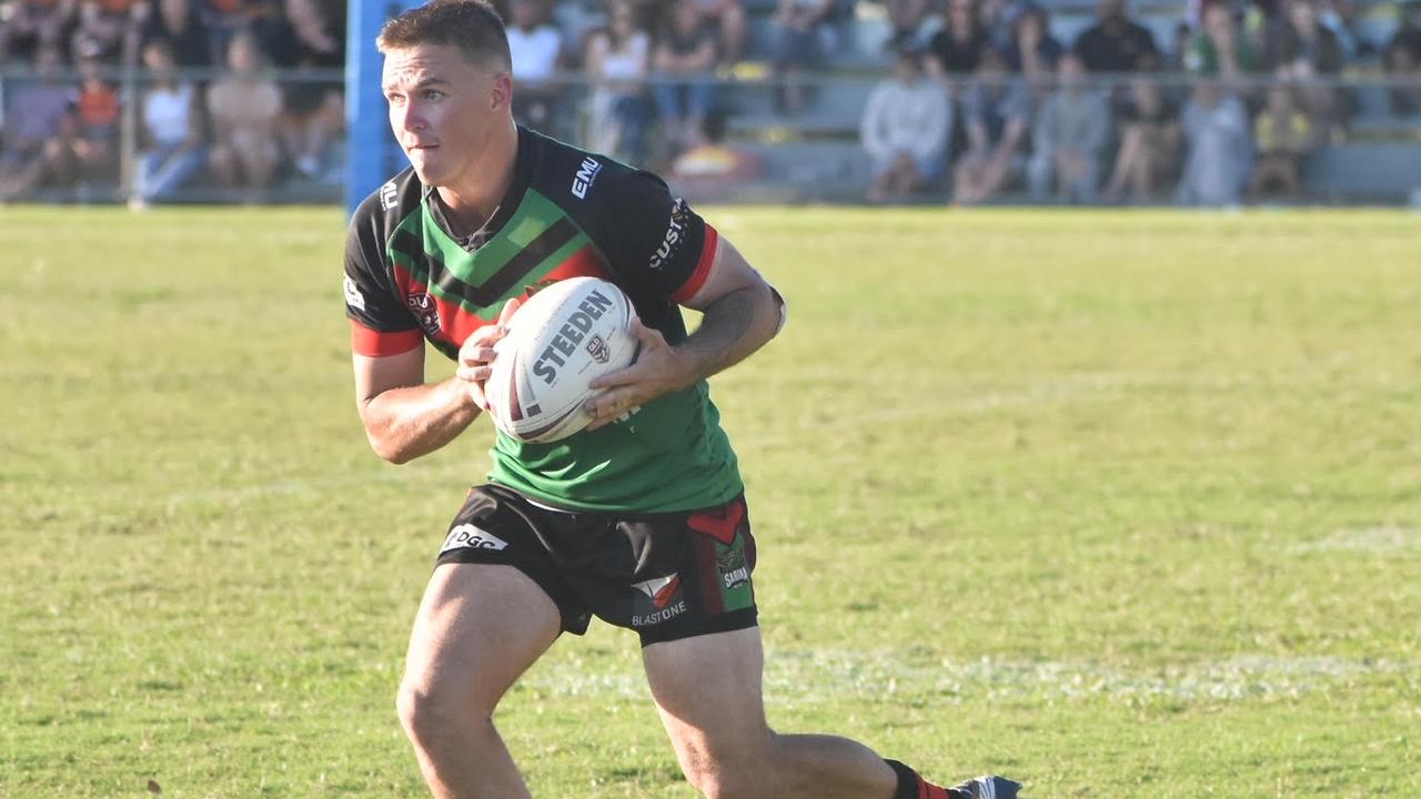 Mitchell Lane in the RLMD A Grade grand final between Wests Tigers and Sarina Crocs, September 5, 2021. Picture: Matthew Forrest