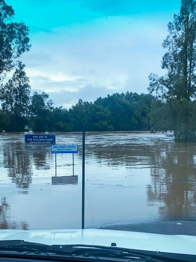 Flooding at Port Stephens. Picture: Facebook/Port Stephens SES Unit.