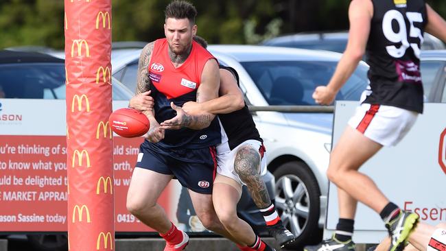 Dean Limbach booted three goals. Picture: Steve Tanner