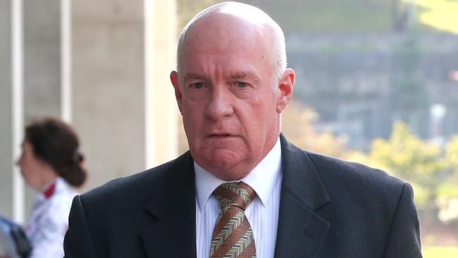 Former Queensland minister Gordon Nuttall leaves Brisbane Supreme Court.