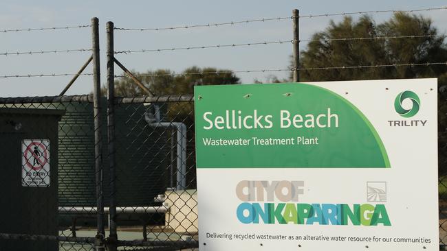 Sellicks Beach Wastewater Treatment plant. Picture: Bianca De Marchi