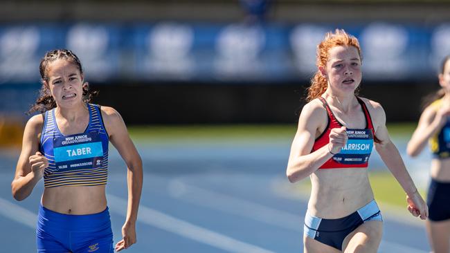 Maya Taber battling with Matilda Harrison.