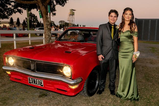 Jayce Gorman and Kirame Ditton at the Mirani State High School year 12 Formal.Picture: Michaela Harlow