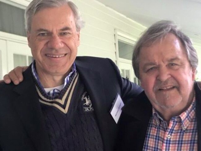 An image from Facebook showing Michael Kroger with Barrie Macmillan.