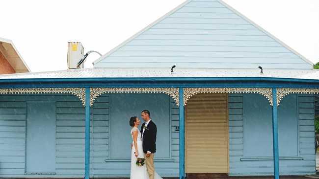 MEMORIES: Mackay couple Lauren and Tim Christensen's wedding portrait. Picture: Candice VAN MOOLENBROEK