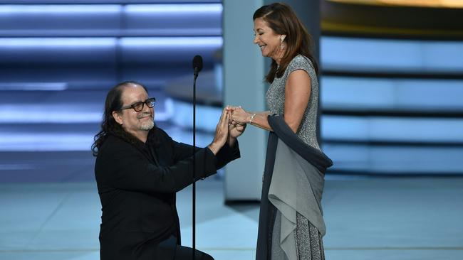 TGlenn Weiss had just won the Outstanding Directing for a Variety Special award for The Oscars. Photo: Robyn Beck/AFP