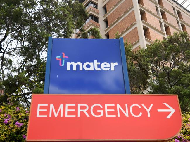 David claims there were at least another 20 people and 10 ambulances waiting in the Mater Hospital emergency department when he was there the night of January 19. Picture: NCA NewsWire / Dan Peled