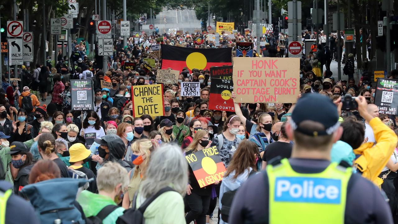Invasion Day rally Arrests at Melbourne’s Australia Day protest The
