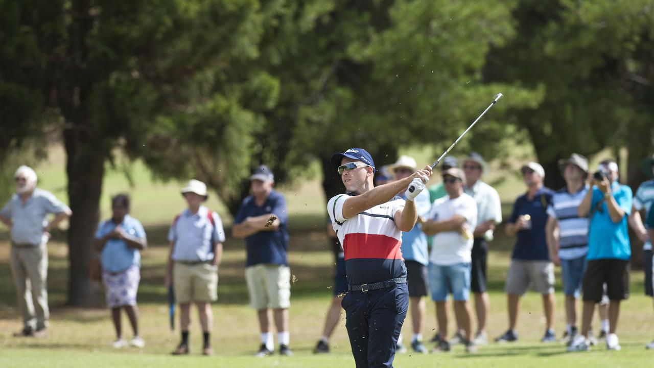 Daniel Nisbet on his way to winning the 2019 Queensland PGA Championship at City Golf Club in February.