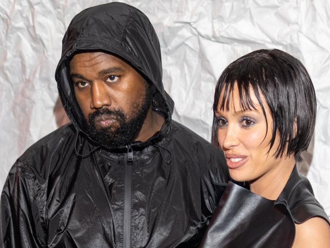 MILAN, ITALY - FEBRUARY 23: Kanye West and Bianca Censori attends the Marni fashion show during the Milan Fashion Week Womenswear Fall/Winter 2024-2025 on February 23, 2024 in Milan, Italy. (Photo by Arnold Jerocki/Getty Images)