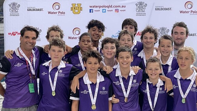 Dylan Jennison, far right, young Oliver Moncur, middle, Taoso Taoso and heaps of other UQ junior talents.