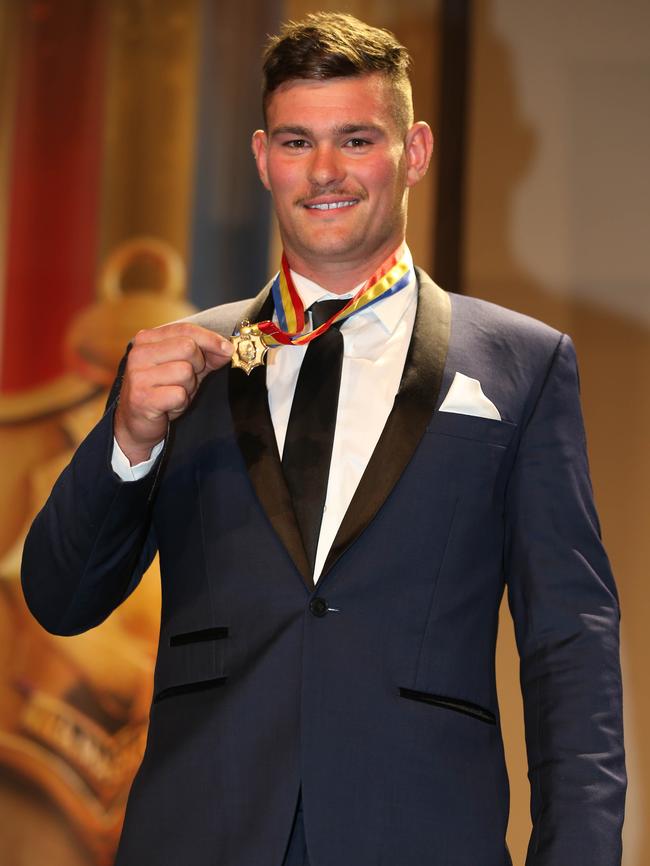 Norwood’s 2017 Magarey Medal winner Mitch Grigg. Picture: AAP Image/Dean Martin