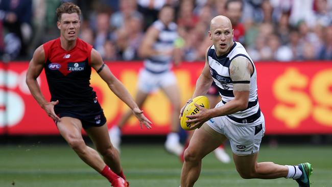 Gary Ablett starred for Geelong in his return to Kardinia Park. Picture: Michael Klein