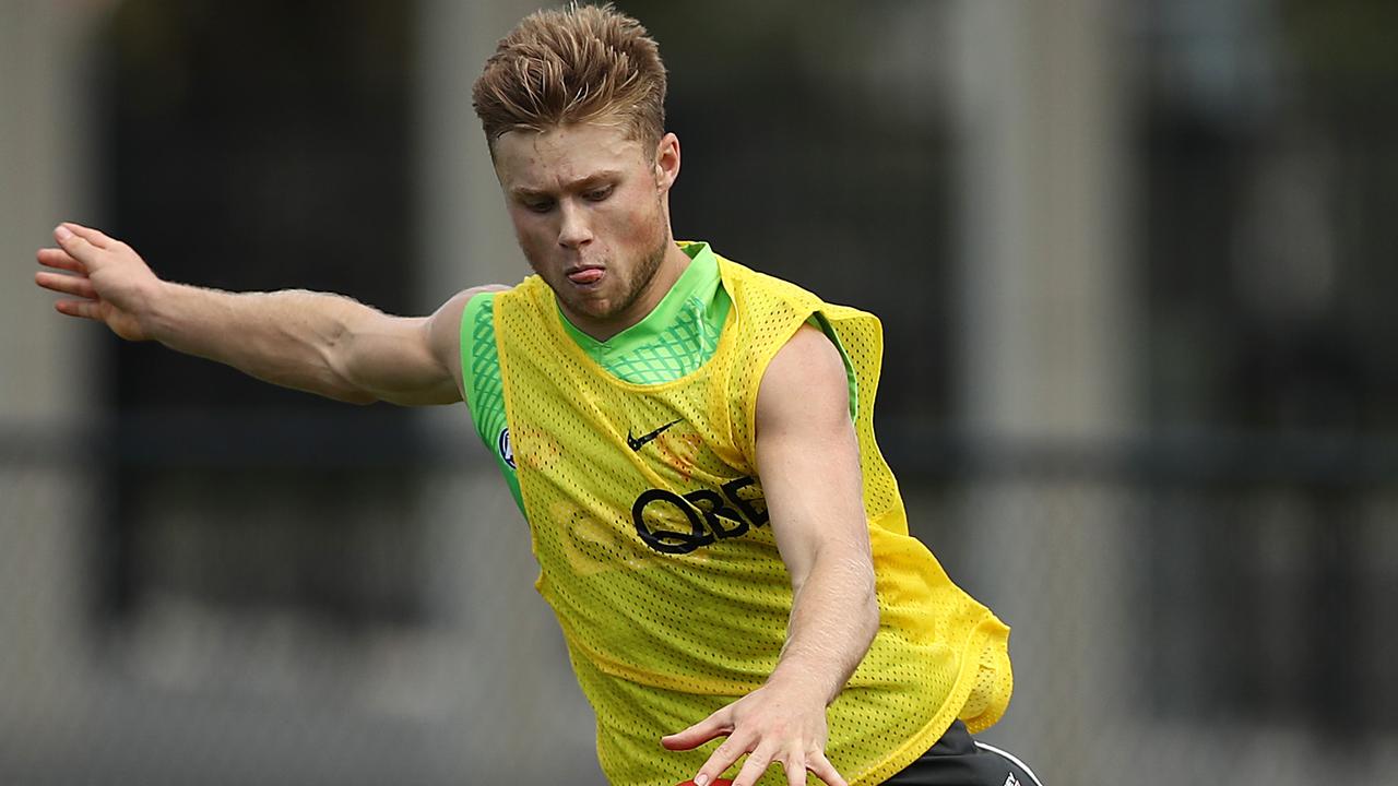 Braeden Campbell’s elite kicking was on show during the AAMI Series. Picture: Mark Metcalfe/Getty Images