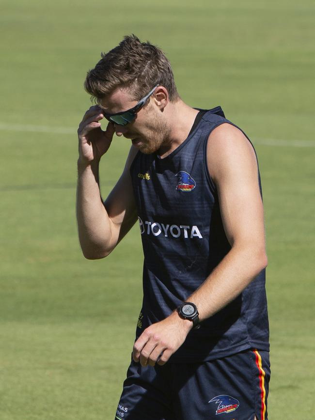 Paul Seedsman trained in glasses designed to help his recovery.