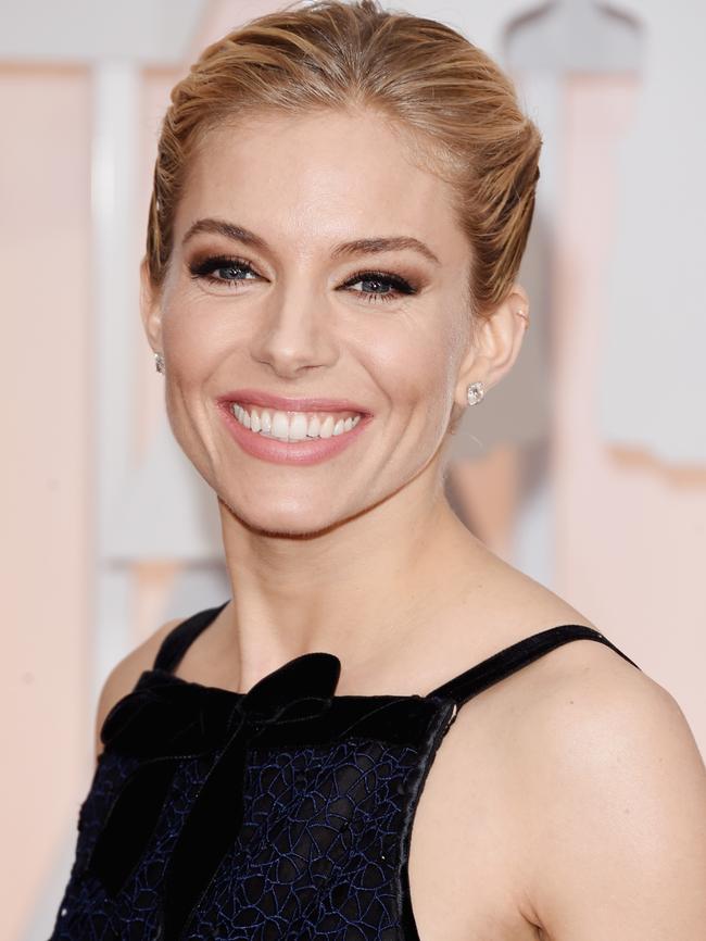 Understated glamour ... actress Sienna Miller arrives. Picture: Getty Images