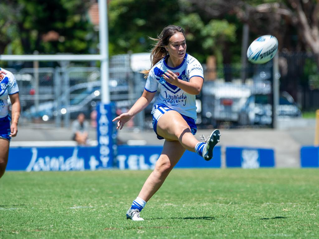 Chelsea Makira of the Bulldogs. Picture: Thomas Lisson