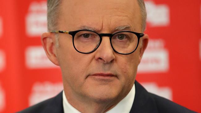 Labor leader Anthony Albanese in Melbourne on Wednesday. Picture: Toby Zerna