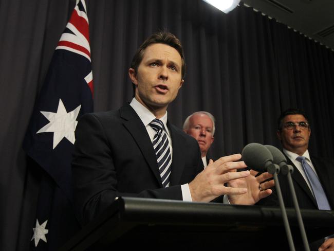 Then Sport Minister Jason Clare releasing the Australian Crime Commission investigation into the integrity of Australian sport, Febraury 7, 2013.