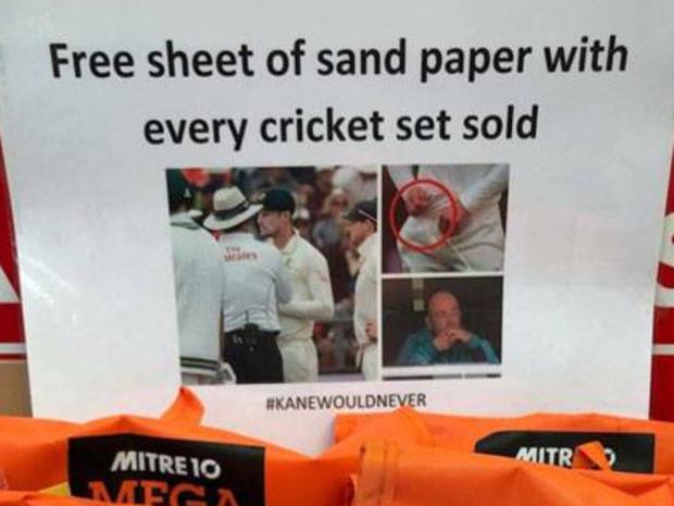 A sign at a Christchurch Mitre 10. Picture: New Zealand Herald.