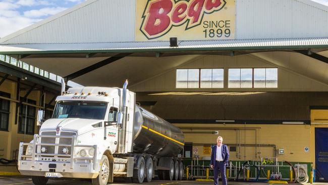 Bega Cheese executive chairman Barry Irvin. Picture: Robert Hayson