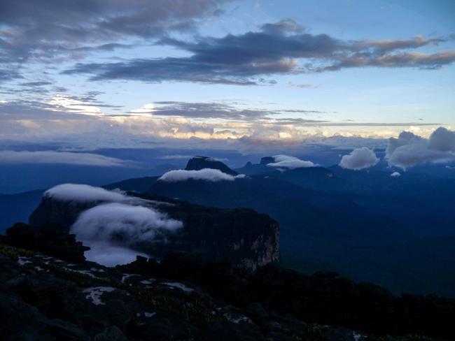 Clouds surround the mountain. Picture: M M 