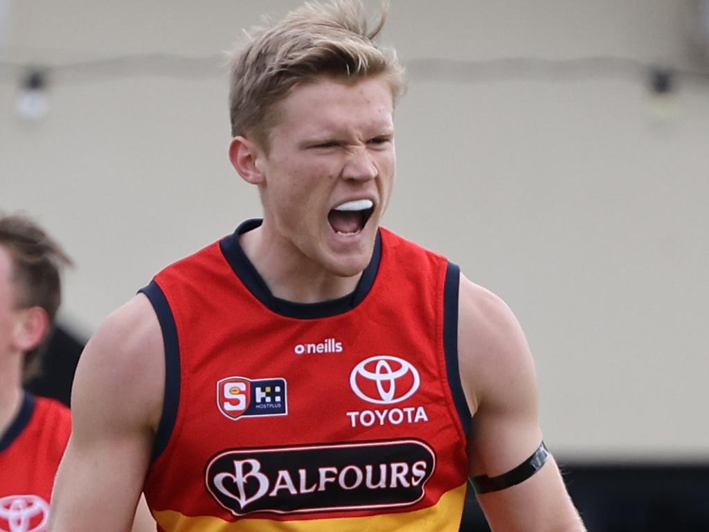 Fischer McAsey was a bust at pick 6 for the Crows. Picture: SANFL Image/David Mariuz